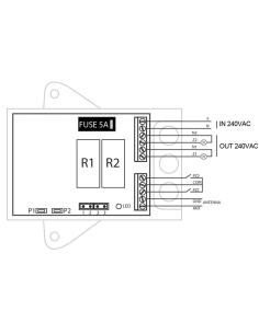 ENSA 2 Channel Mains Voltage RF Receiver - ENSA-RS1ENSA-RS1 2