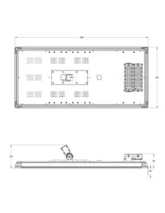 Ensa 60W Microwave Sensor Solar LED Street Light - SSL-B60MCSSL-B60MC 2