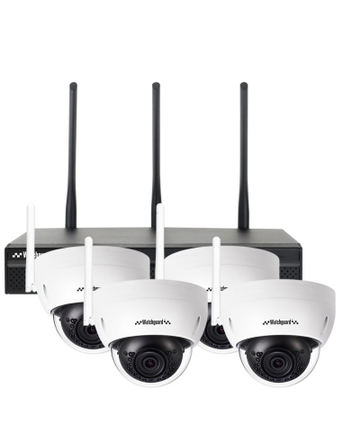Watchguard 3.0MP Pro-Series WiFi 4 Ch Dome Wireless IP Surveillance Kit