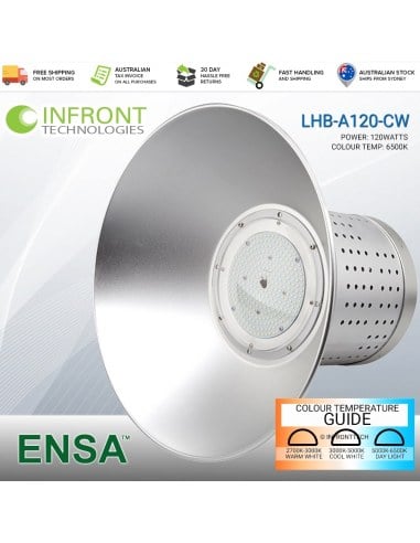 ENSA Professional 120W LED High Bay Light (6500K) LHB-A120-CW