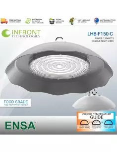 ENSA Professional 150W Food Grade LED High Bay Light LHB-F150-C 2