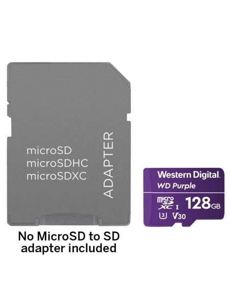 Western Digital 128GB Surveillance MicroSD Card - WDSD128GB