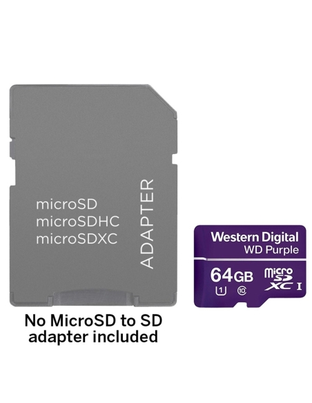 Western Digital 64GB Surveillance MicroSD Card - WDSD64GB