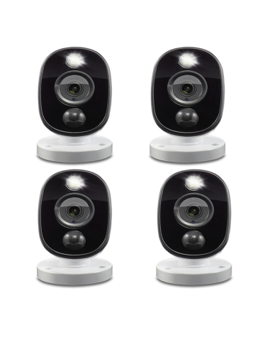 Swann 2MP HD Thermal Sensing Floodlight Security Camera 4-Pack - SWPRO-1080MSFB