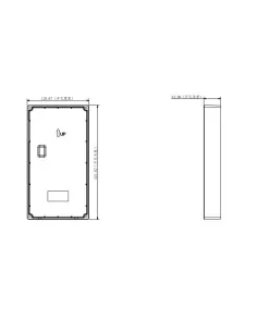 Dahua Flush Mount Bracket For VTO6221E-P/VTO3221E-P Villa DH-AC-VTM116-01 2