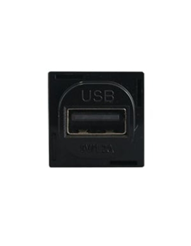Connected Switchgear Single USB Charger Black - CS-MUSB12B