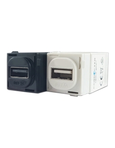 Connected Switchgear Single USB Charger Black - CS-MUSB12B 2