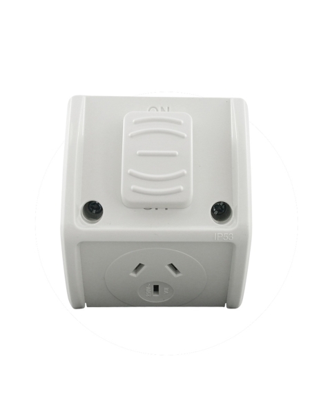 Connected Switchgear Splash Series Single GPO - CS-WPOS10NH
