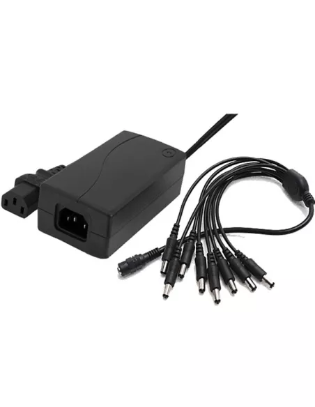 PSU 12V 5A Camera / General Power Supply + 8Way DC Splitter