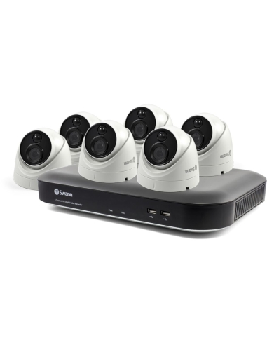 swdvk-855806d, swann 4k dome camera, 8 channel recorder 2tb hdd, swann cctv system 5580 series
