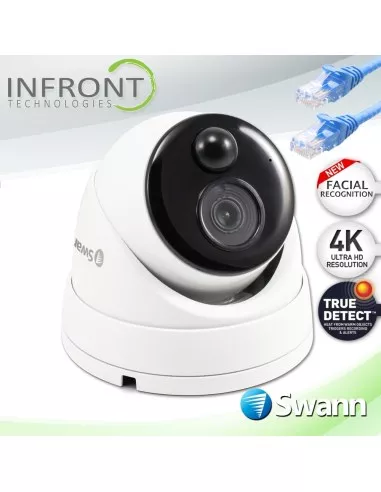 Swann 4K Ultra HD Thermal Sensing Dome IP Security Camera - NHD-888MSD
