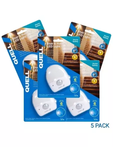 Quell Stair & Hallway LED Night Light 5-Pack — Motion Activated
