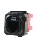 Connected Switchgear RJ45 CAT5E Black Data Jack - CS-CAT5EB