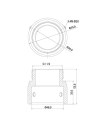 Ceiling/Wall Mount Adapter for PTZ Cameras - VSBKTA110