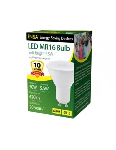 Ensa LED Downlight MR16 GU10 5.5W GL5WGU3K Bayonet (3000K)LEDGL5WGU3K 2