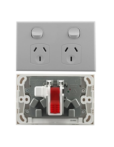 Connected Switchgear Basix S Series Quick Fit Double PowerPoint - CS-BS-POD10QF
