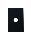 Connected Switchgear Basix S Series Grid Plate Black 1 Gang - CS-BS-PB1B