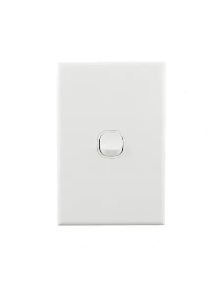 Connected Switchgear Basix S Series Light Switch White 1 Gang - CS-BS-LS161V