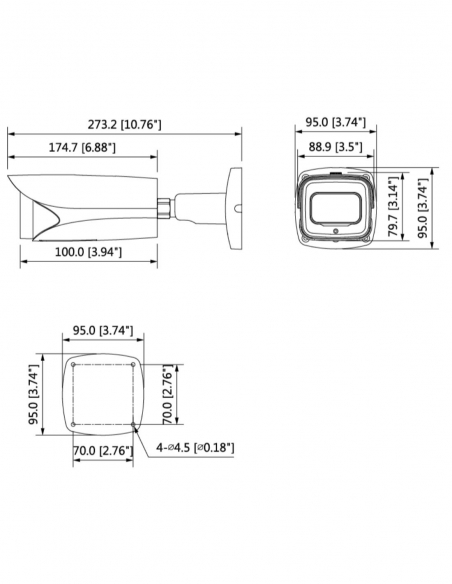VIP Vision Ultimate AI Series 4.0MP Motorised Bullet (8 ~32mm lens)