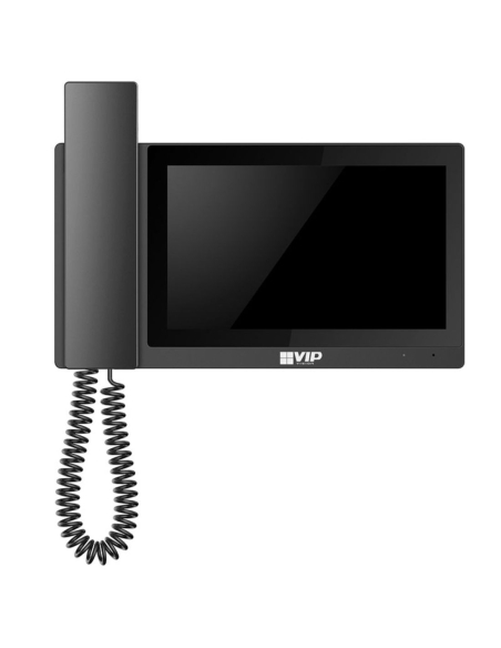 VIP Vision Residential IP Intercom Monitor with Handset (Black) - INTIPMONDBH2 VIP Vision Residential IP Intercom Monitor with Handset (Black) - INTIPMONDBH2