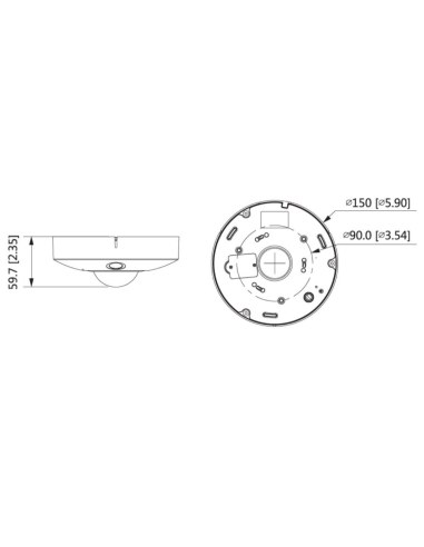 VIP Vision Specialist AI Series 12.0MP People Counting 360° Fisheye Dome - VSIPFE-12IR-I