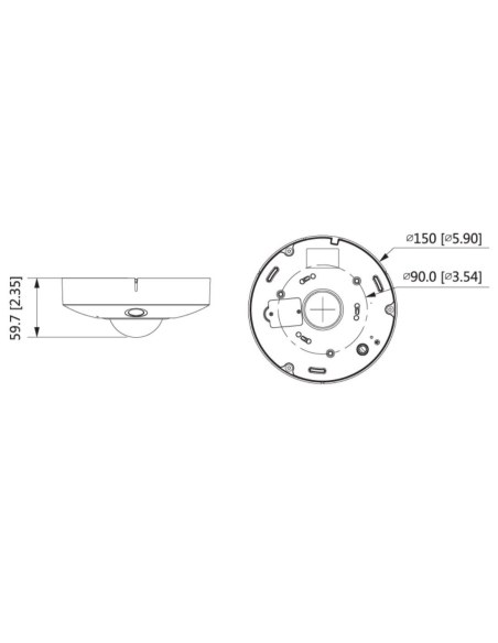 VIP Vision Specialist AI Series 12.0MP People Counting 360° Fisheye Dome - VSIPFE-12IR-I