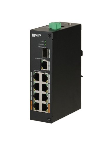 VIP Vision 8-port Unmanaged Fast PoE Ethernet Switch - VSPOE-SW8H