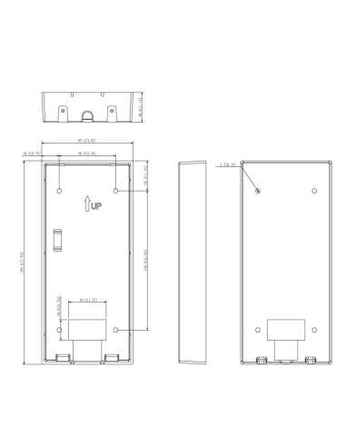 VIP Vision Surface Mount Box for INTIPRDSD - INTIPADSDSB