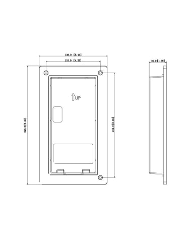 VIP Vision Flush Mount Box for INTIPRDSD - INTIPADSDFB