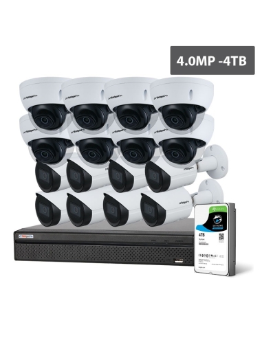 Watchguard Compact Series 16 Camera 4.0MP IP Surveillance Kit (Fixed, 4TB)