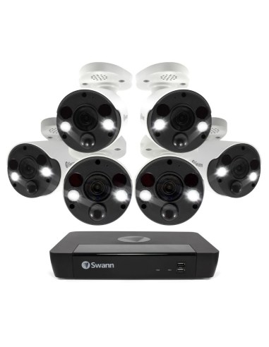 Swann 6 Camera 8 Channel 4K Ultra HD NVR Security System
NVR-8580 with 2TB HDD & 6 x 4K Spotlight IP Security Cameras