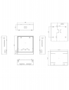 VIP Vision Vertical Wall Mount Security Cabinet