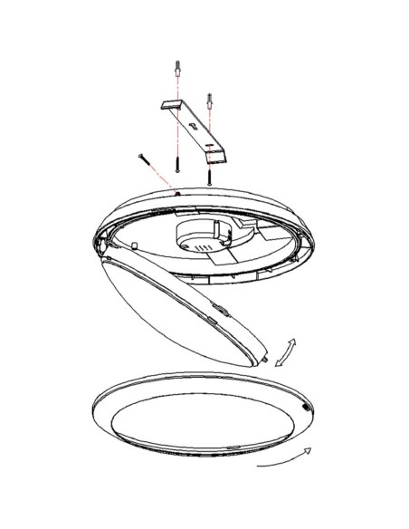 Ensa 16W LED Intelligent Oyster Light (5000K) Ensa 16W LED Intelligent Oyster Light (5000K)