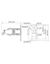 Ensa Pole Adjustable Bracket for LSL-B Street Lights