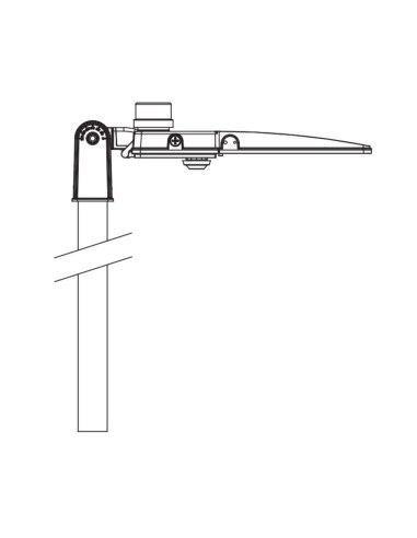 Mounting of Ensa Pole Slip Fitter Bracket for LSL-B Street Lights