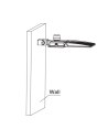 Mounting of Ensa Trunnion Wall Adjustable Bracket for LSL-B Street Lights