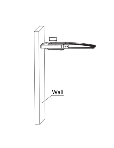 Mounting of Ensa Yoke Wall Adjustable Bracket for LSL-B Street Lights
