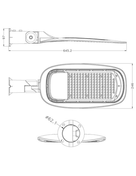Avol 150W Driver-on-Board LED Street Light