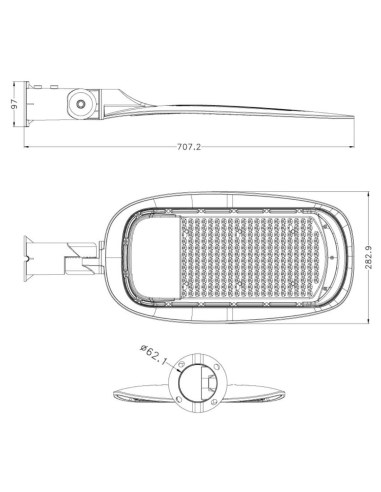 Avol 200W Driver-on-Board LED Street Light