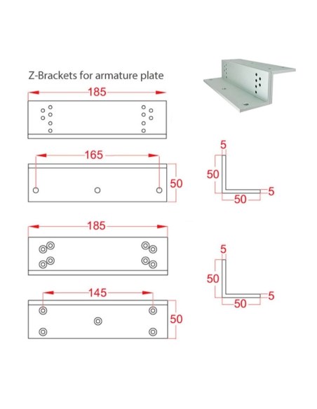 Z bracket for armature plate Z bracket for armature plate