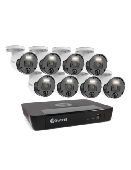Swann Master-Series 4K Upscale 8Ch 876808 NVR 2TB 8x Night2Day Security Camera