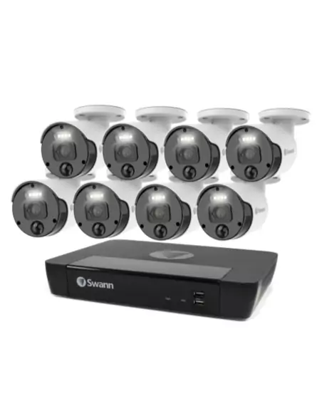 Swann Master-Series 4K Upscale 8Ch 876808 NVR 2TB 8x Night2Day Security Camera