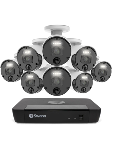 Swann Master-Series 4K Upscale 8Ch 876808 NVR 2TB 8x Night2Day Security Camera