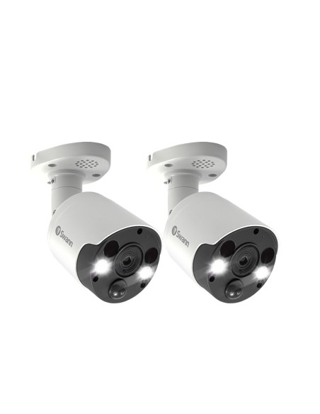 Swann SWNHD-887MSFB 4K 2PK Flood Bullet AI 2-Way Audio