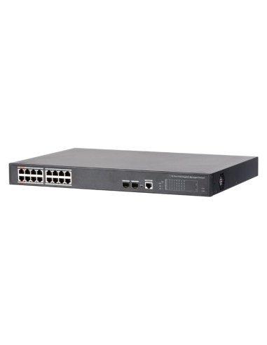 VIP Vision 16-port Managed Gigabit Hi-PoE Ethernet Switch - VSPOE-SWB16G2