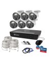 Swann 4K Upscaled Master-Series 6 Night2Day Camera 8 Ch 7680 NVR 2TB HDD Security System