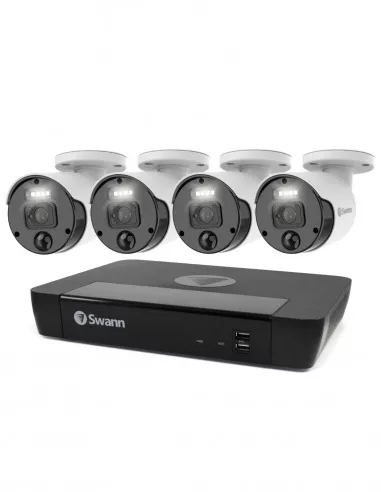 Swann 4K Upscaled Master-Series 4 Night2Day Camera 8 Ch 7680 NVR 2TB HDD Security System