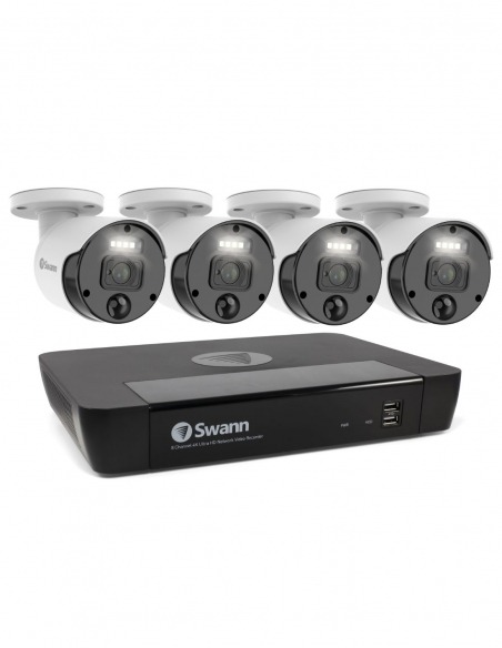 Swann 4K Upscaled Master-Series 4 Night2Day Camera 8 Ch 7680 NVR 2TB HDD Security System