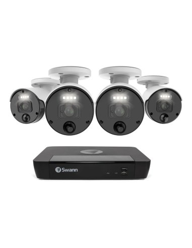 Swann 4K Upscaled Master-Series 4 Night2Day Camera 8 Ch 7680 NVR 2TB HDD Security System