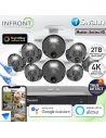 Swann Master-Series 4K Upscale 8Ch 876808 NVR 2TB 8x Night2Day Security Camera